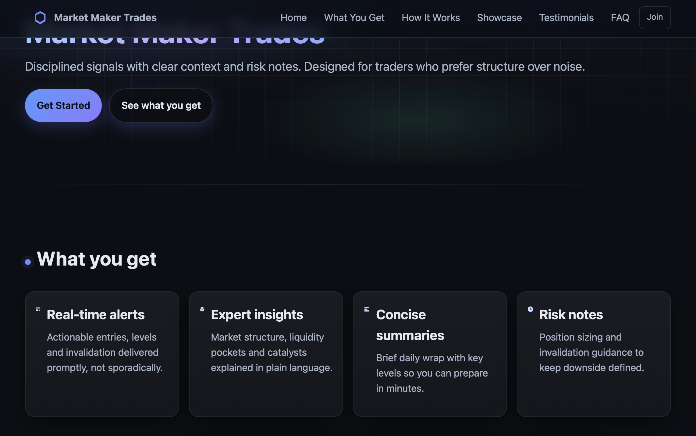 Desktop view section 1